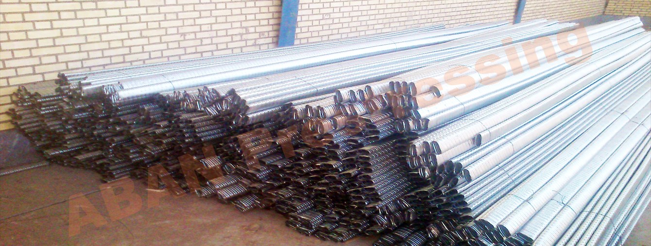 Steel Duct غلاف تخت گالوانیزه پیش تنیدگی ساخت شرکت پیش تنیده آبان