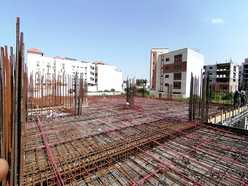 پروژه خزر ساری با سقف پیش تنیده و کنسول های سه متری تخت 3