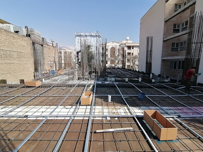 پروژه پیش تنیده پاسداران با سقف پیش تنیده باندد و دهانه 17 متری 4